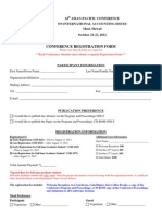 24th Conference Registration Form
