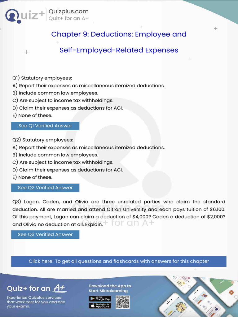 Statutory Employees | PDF | Tax Deduction | Expense