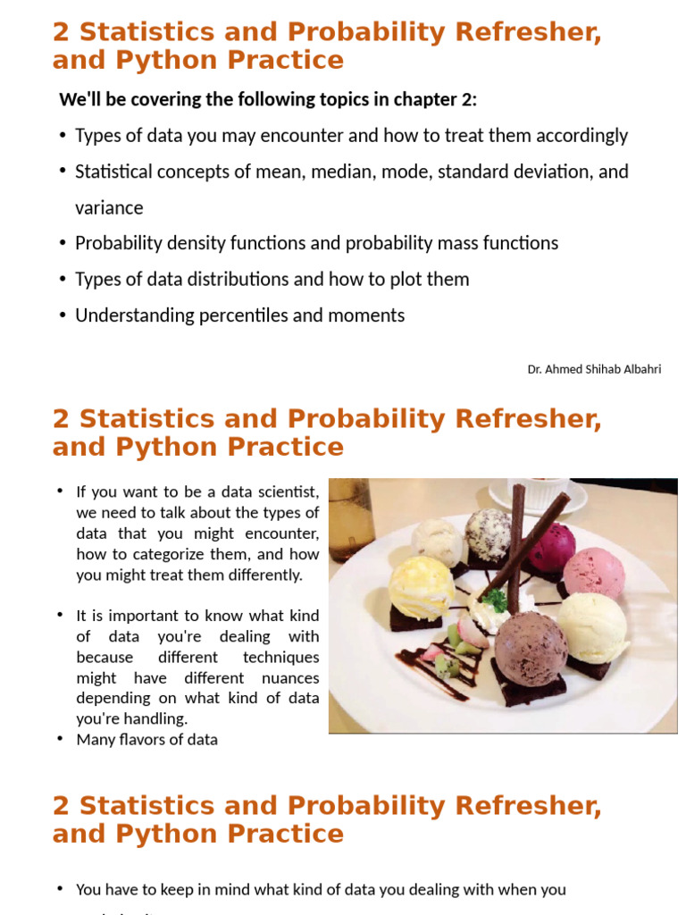 CH 02 (Statistics and Probability Refresher, and Python Practice ...