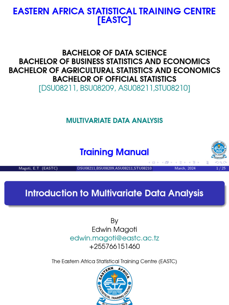 Lecture 1_Introduction to Multivariate Analysis | PDF | Level Of ...