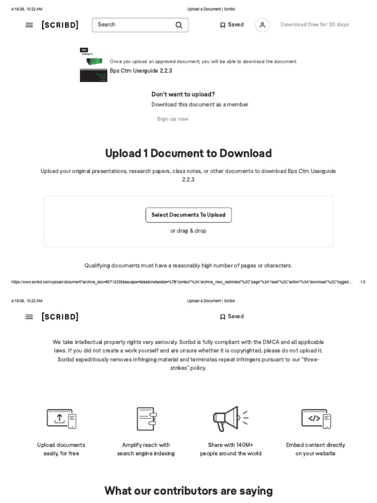 Upload a Document _ Scribd | PDF | Scribd