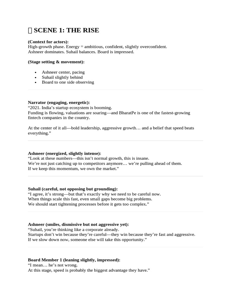 Role Play | PDF | Startup Company | Small Business & Entrepreneurs