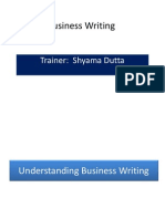 Business Writing 1