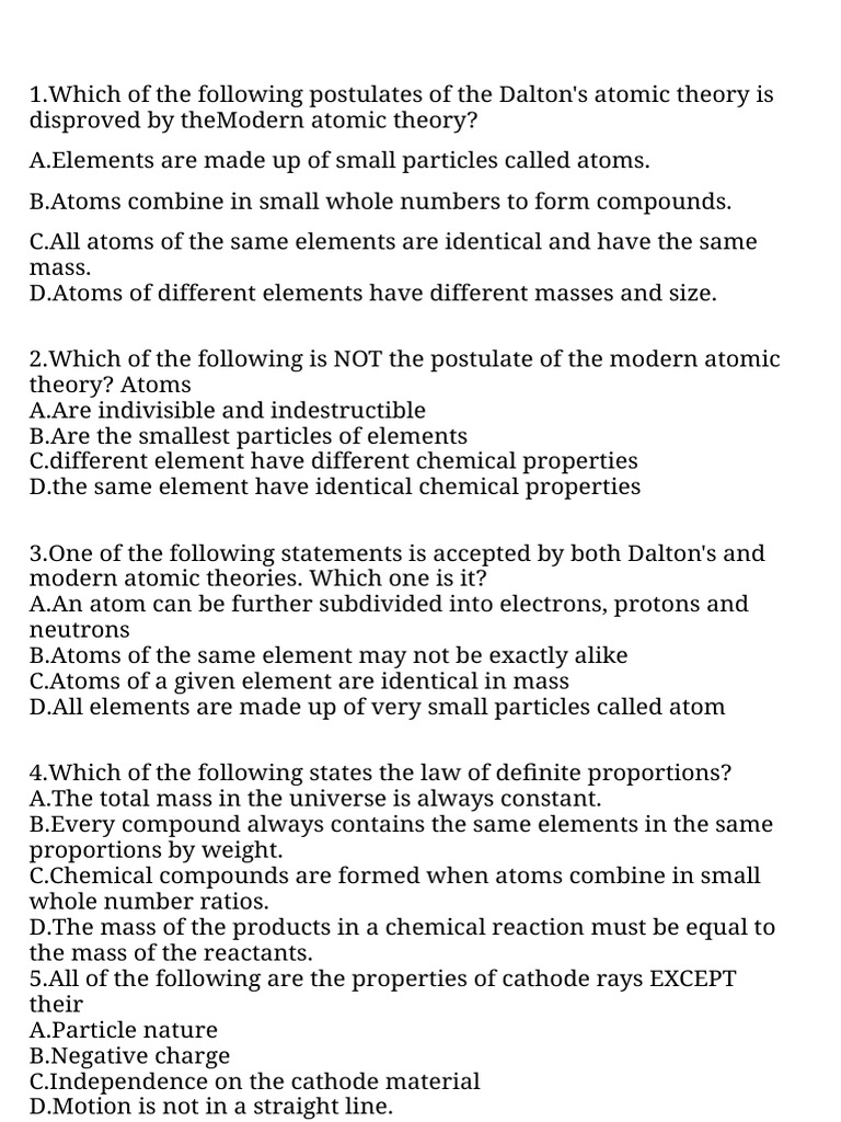 GRADE 9 CHEMISTRY ALL UNIT MODEL EXAM | PDF | Chemical Bond | Gases