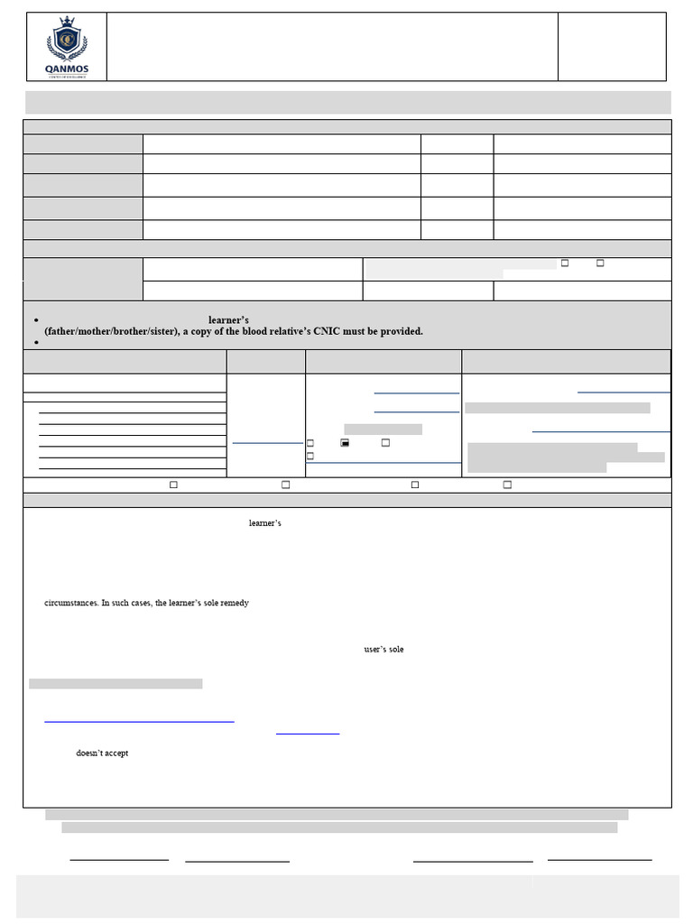 Admission Form 2026.PDF Pir Muhammad Khan New New | PDF