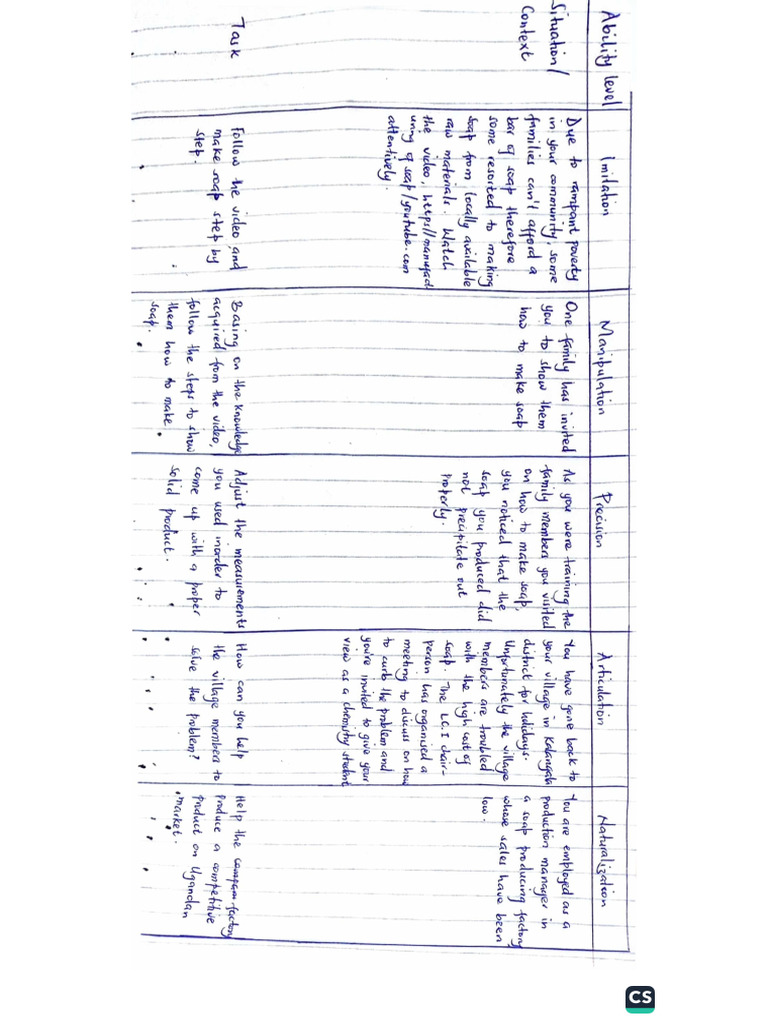 CAI and CAF Sample for Chemistry | PDF