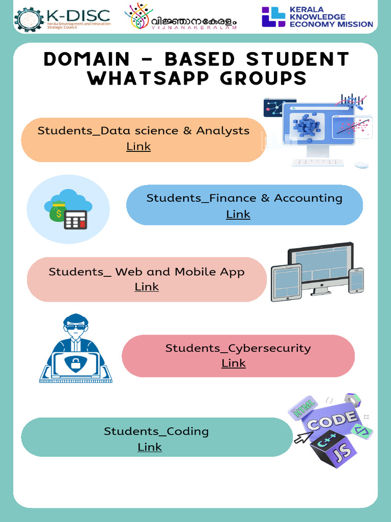 Domain - Based Student Whatsapp Groups | PDF