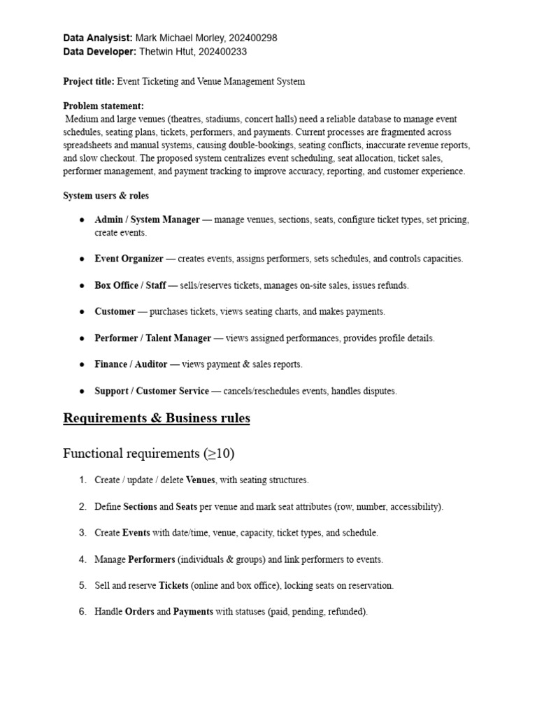 Final Project Database (1) | PDF | Table (Database) | Information Retrieval