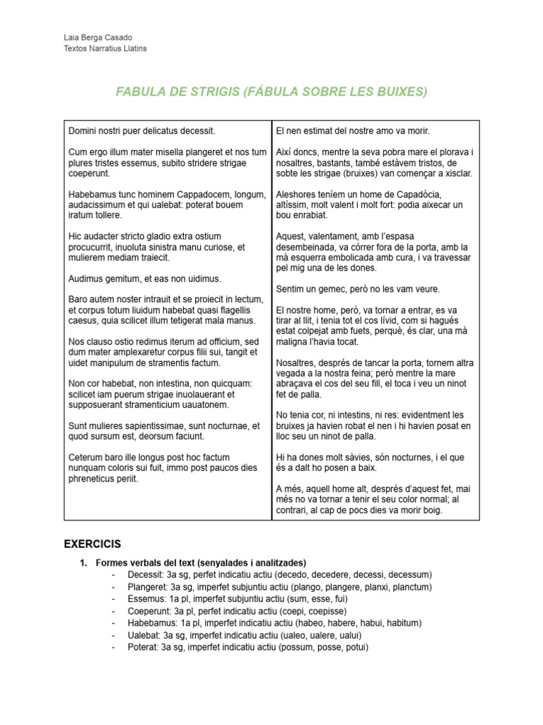 Fitxa 3 Fabula de Strigis | PDF