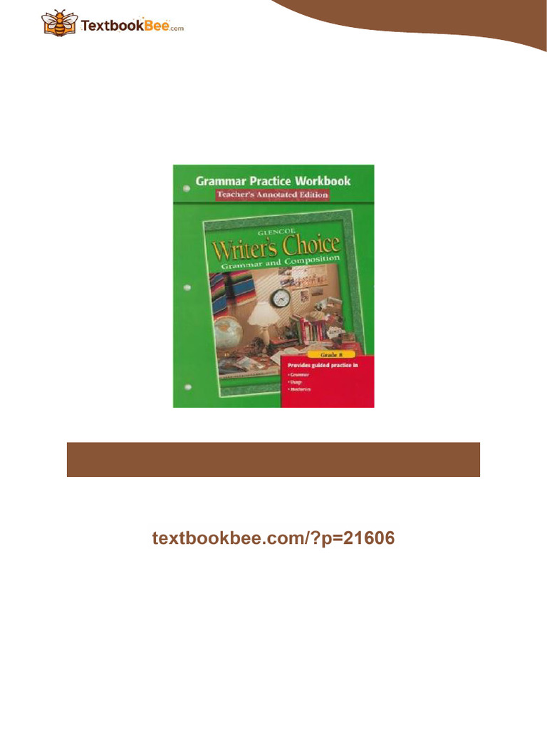 Writer S Choice Grammar Practice Workbook Grade 8 Teacher S Annotated ...