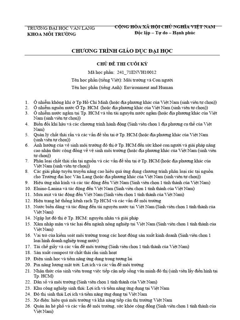 2024 09 04 Chu de Thi Cuoi Ky | PDF