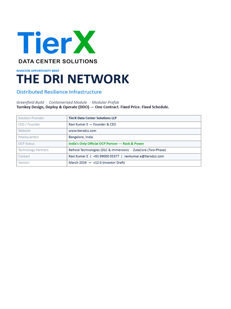 TierX_DDO_Project Proposal | PDF | Data Center