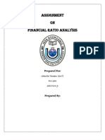 Fin 254 SNT Project Ratio Analysis