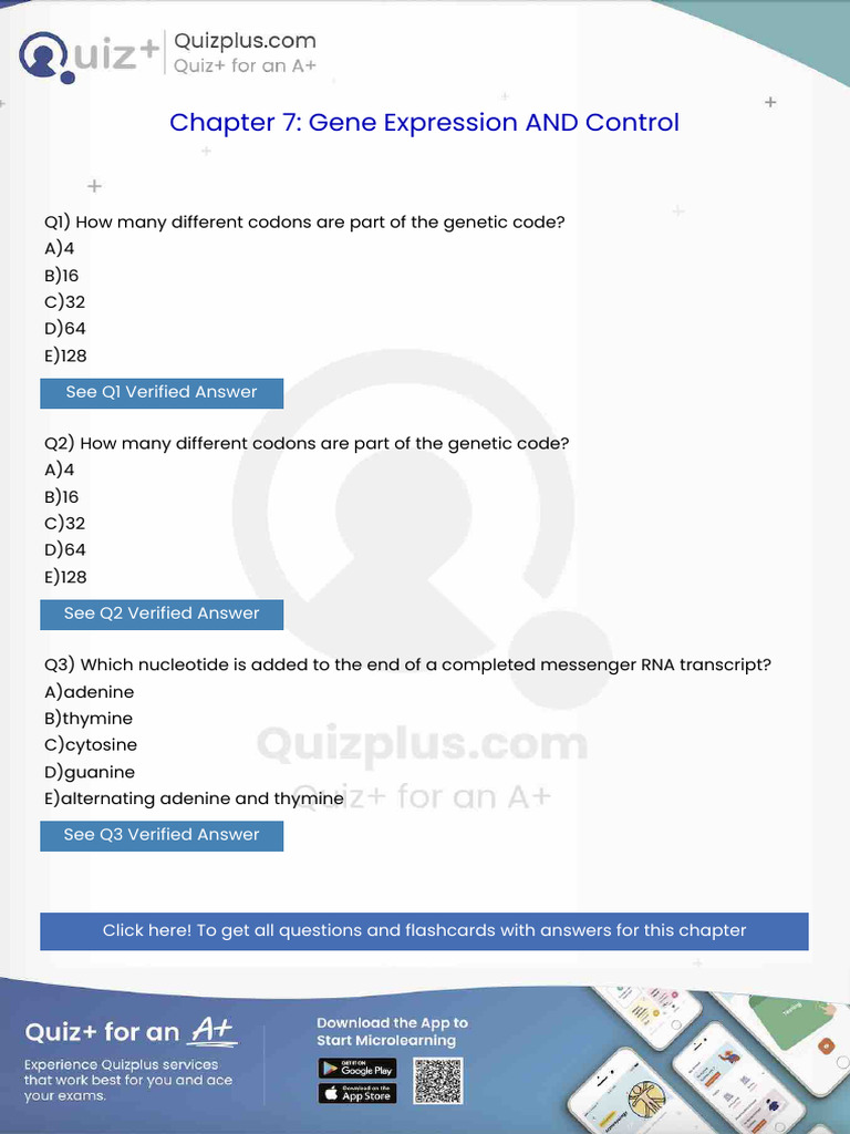 How Many Different Codons Are Part of the Genetic Code | PDF ...