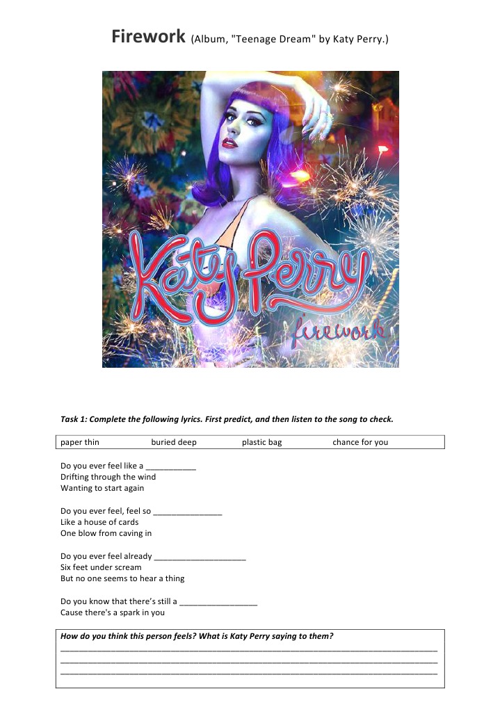 Katy Perry Album Firework