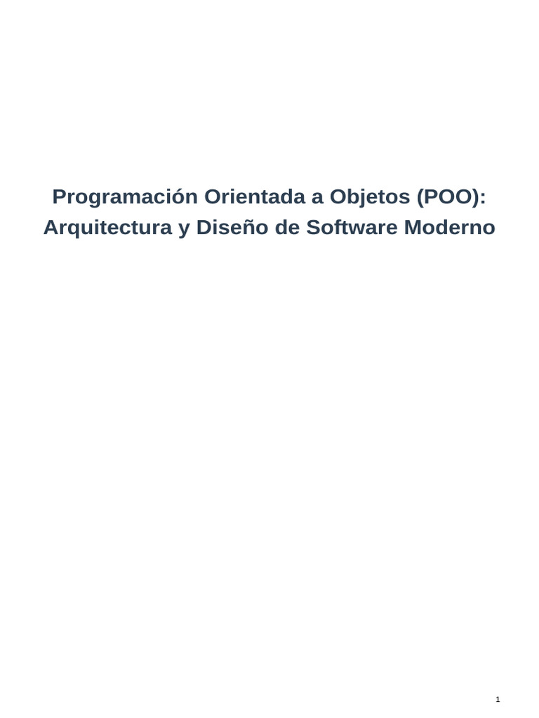 Programacion Orientada A Objetos | PDF | Objeto (informática ...