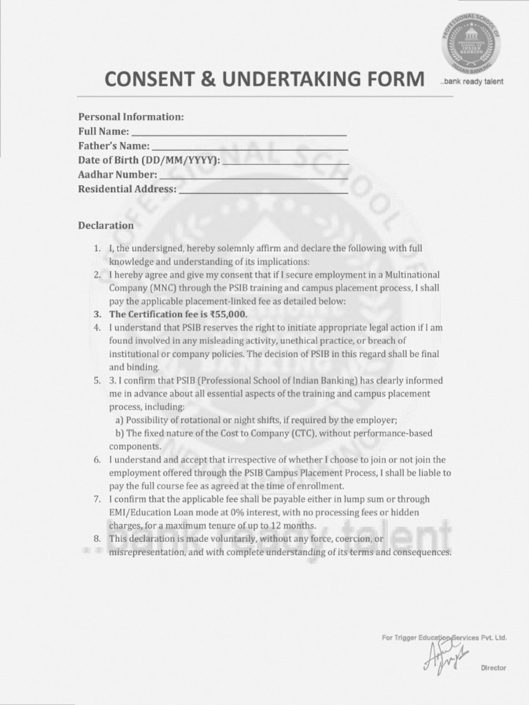 PSIB Learner Application Form . | PDF