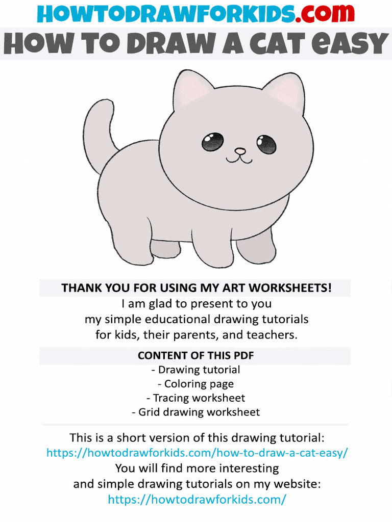 Easy Cat Worksheets | PDF