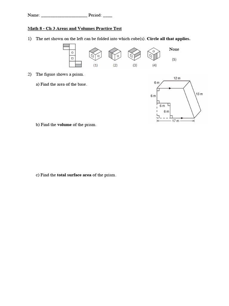 Ch 3 Practice Test PDF | PDF
