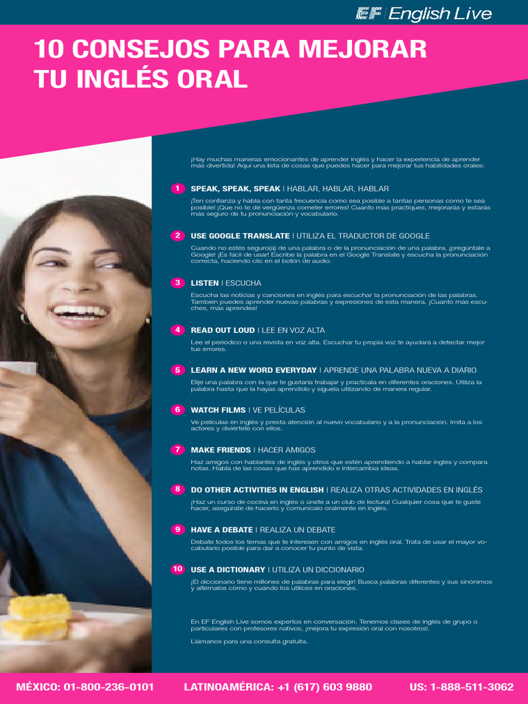 Ef English Live 10 Consejos Para Mejorar Tu Ingles | PDF | Idioma en ...