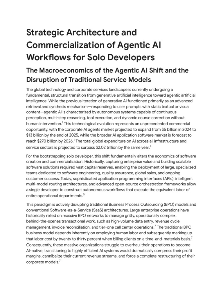 Agentic AI Workflows for Solo Developers | PDF | Artificial ...