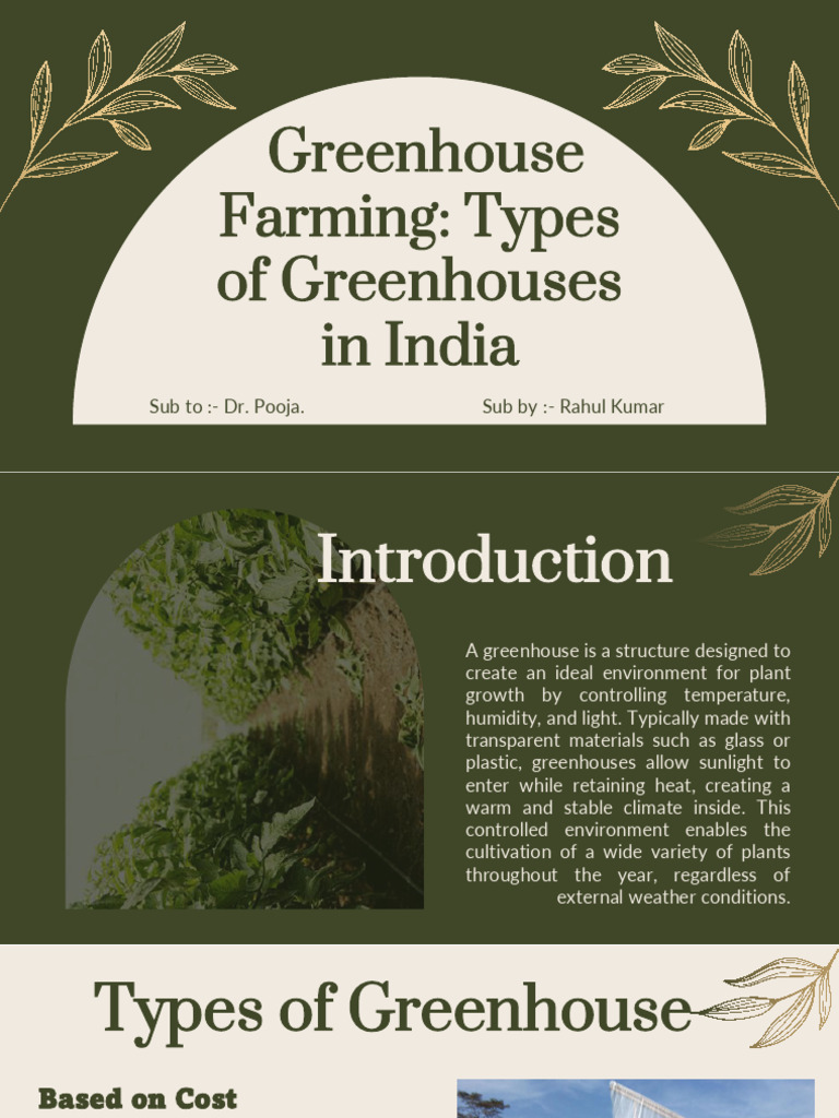 Types of Greenhouse Pfe | PDF