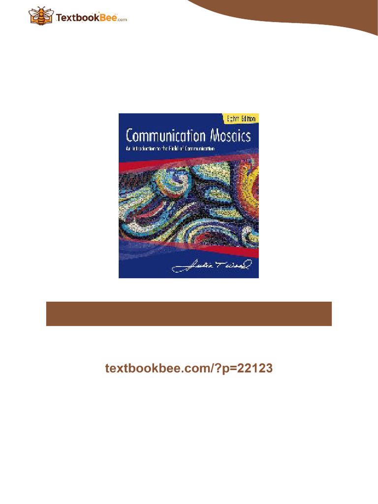 Communication Mosaics An Introduction To The Field of