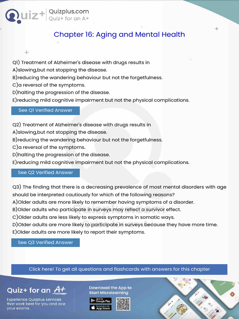 Treatment of Alzheimers Disease With Drugs Results in | PDF | Mental ...