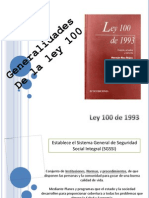 Generalidades de La LEY 100