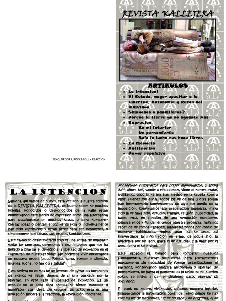 3. Kuarta Edicion Revista Kallejera | PDF