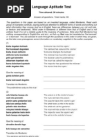 MLAT Samples | PDF | Human Communication | Learning