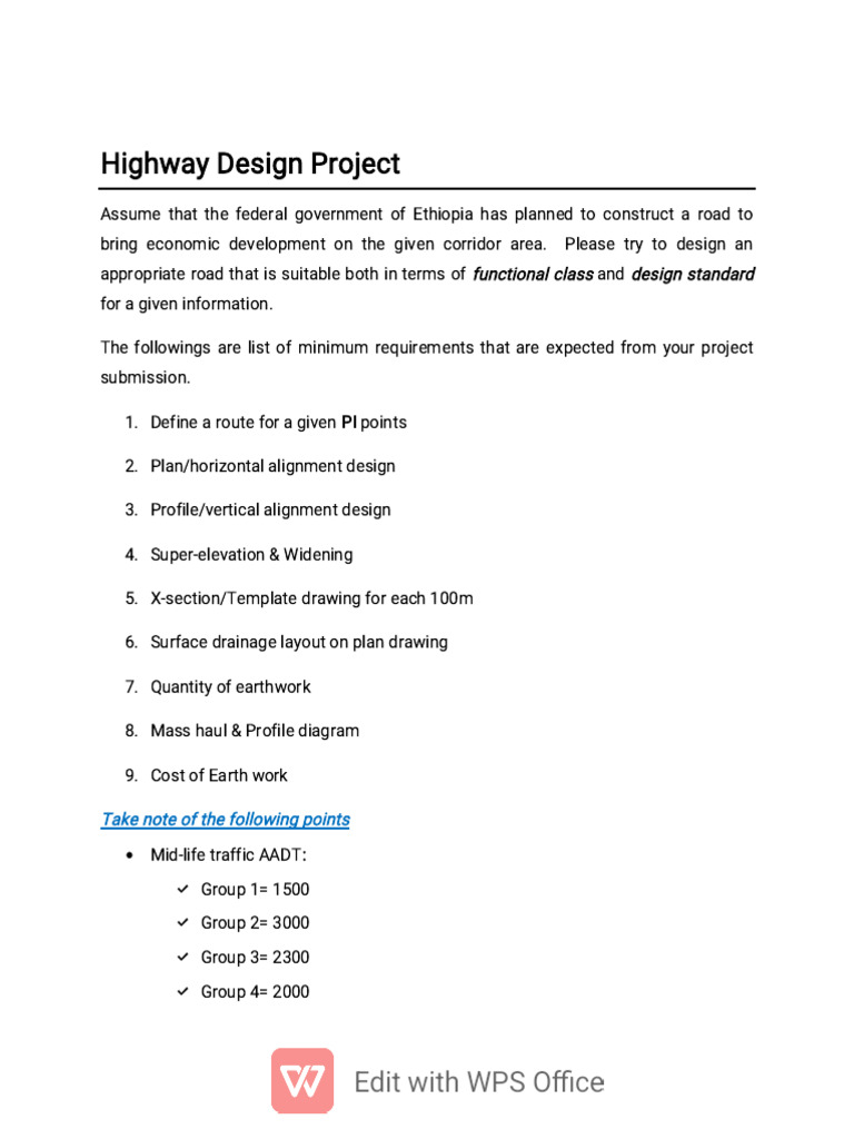 Road Project Instruction All Group | PDF