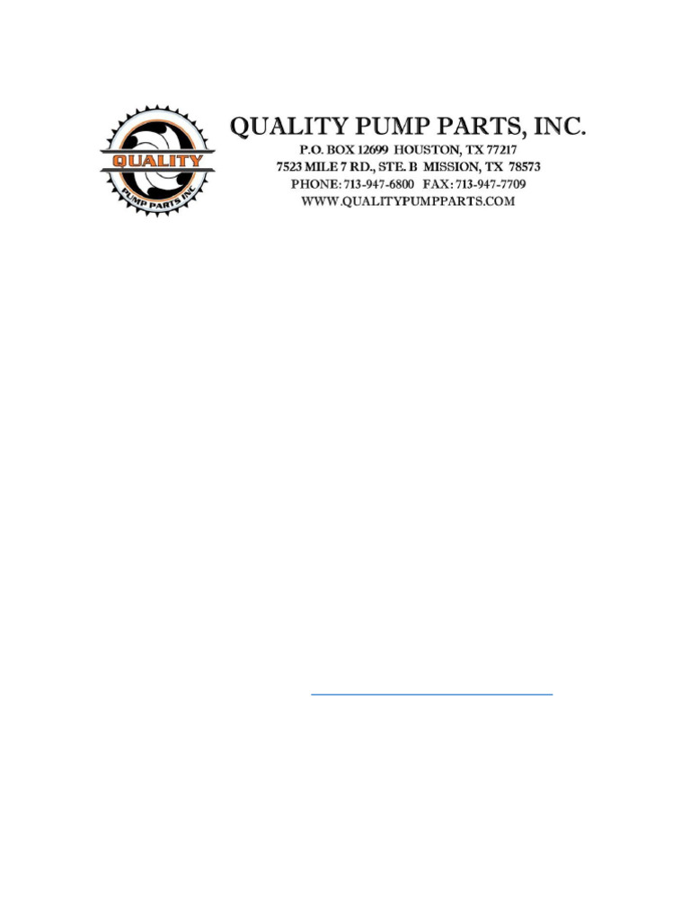 Incoming Wires-Quality Pump Parts | PDF