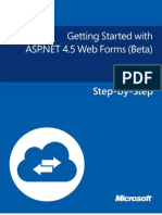 Getting Started With ASP - Net 4.5 Web Forms - Beta