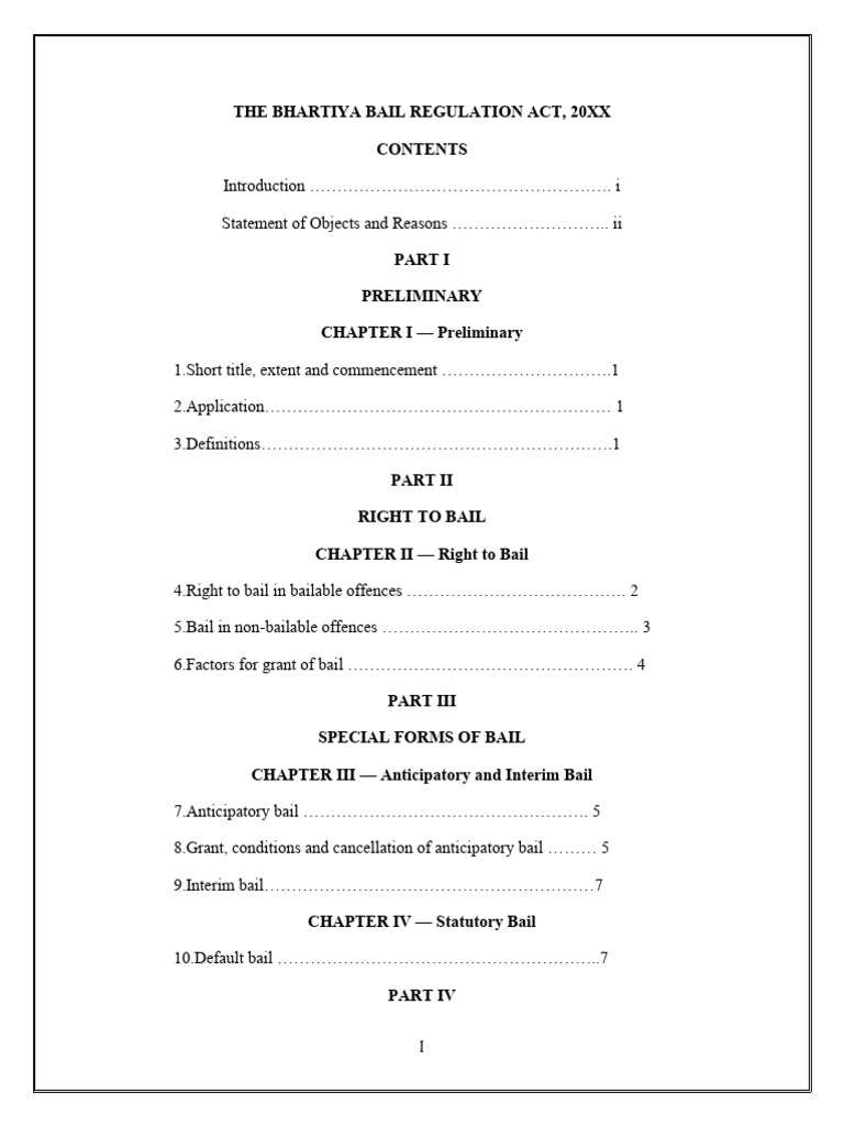 Bail Draft Bill Lavisha | PDF | Bail | Public Law