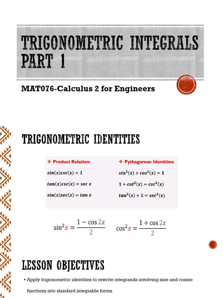 Mat 076 Lesson 9 - Trigo Part1 | PDF | Trigonometric Functions ...