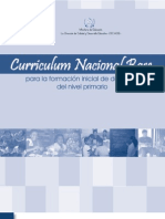 Curriculum Nacional Base - Formacion Inicial de Docentes Del Nivel Primario