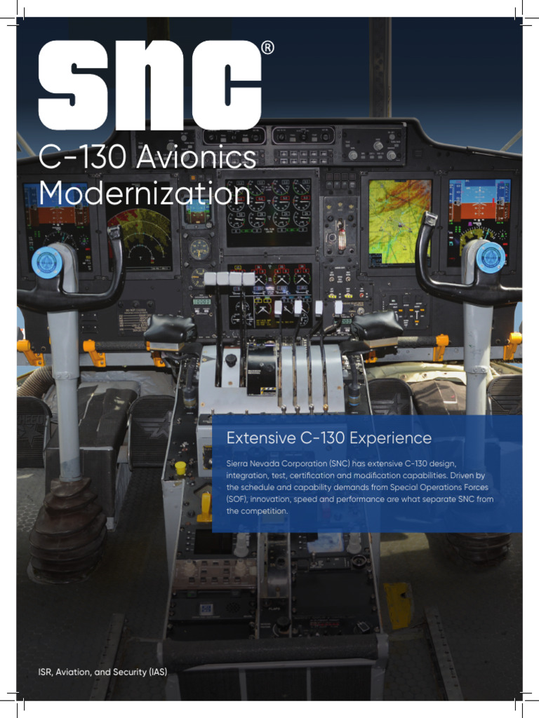 Snc Ias c 130 Avionics Product Sheet | PDF