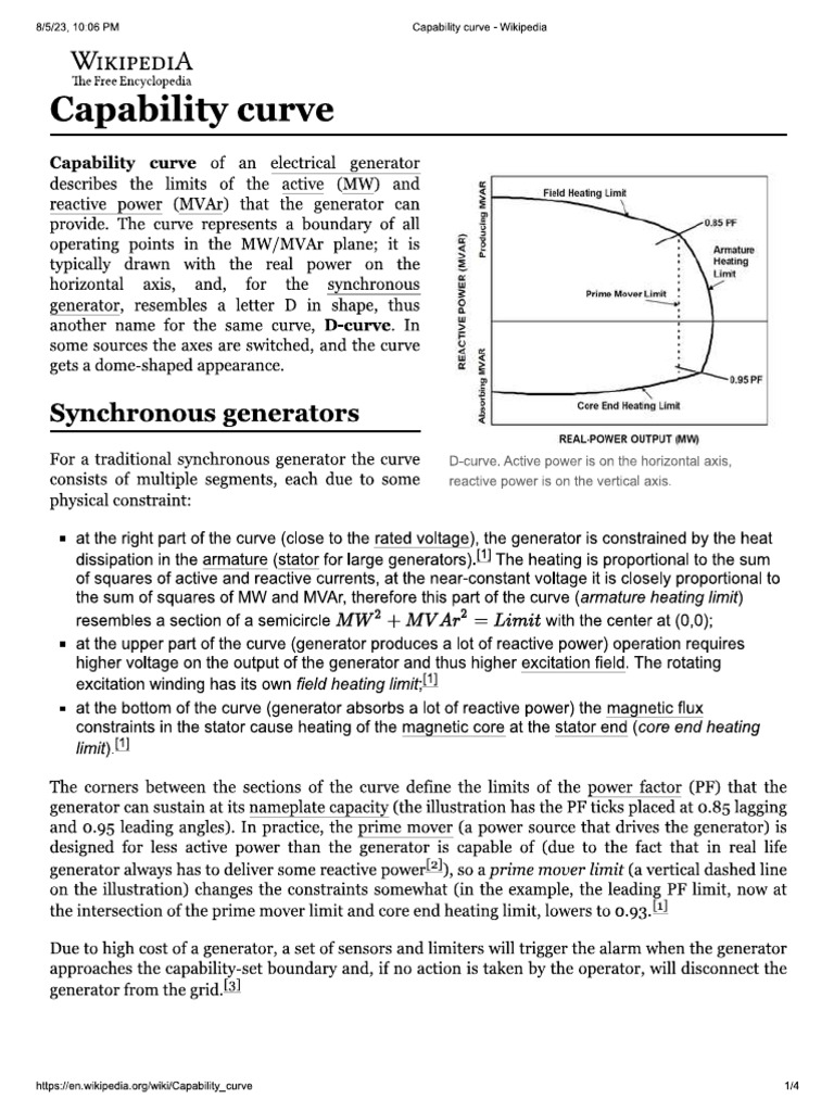 Capability Curve | PDF