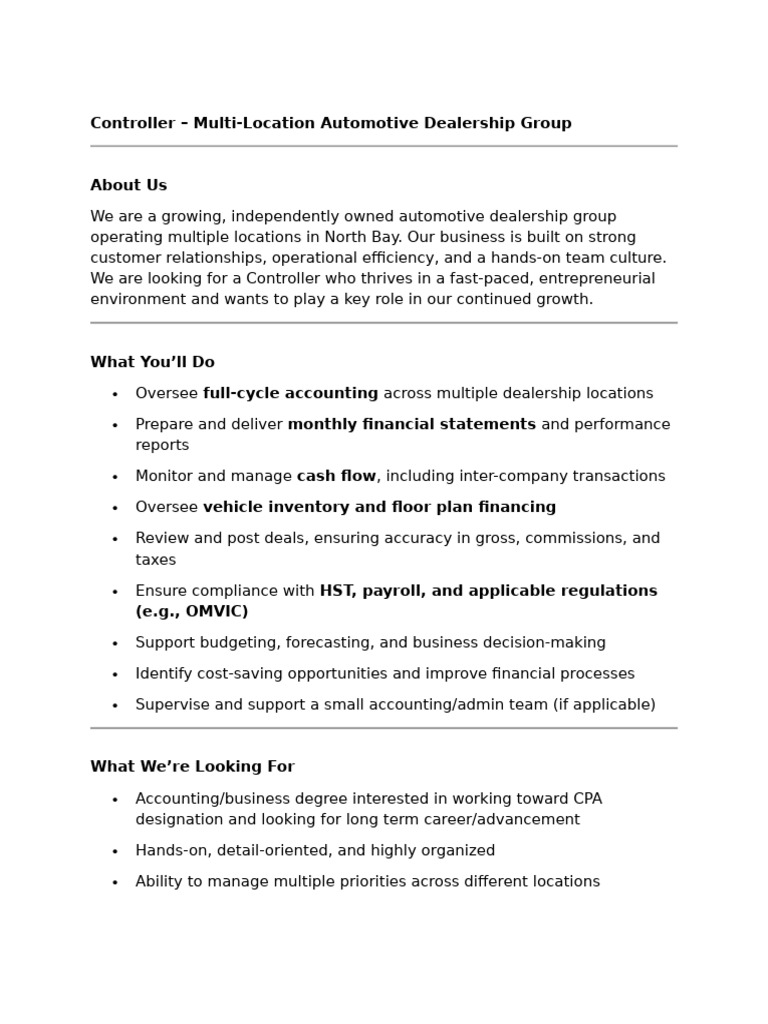 Controller Position (1) | PDF