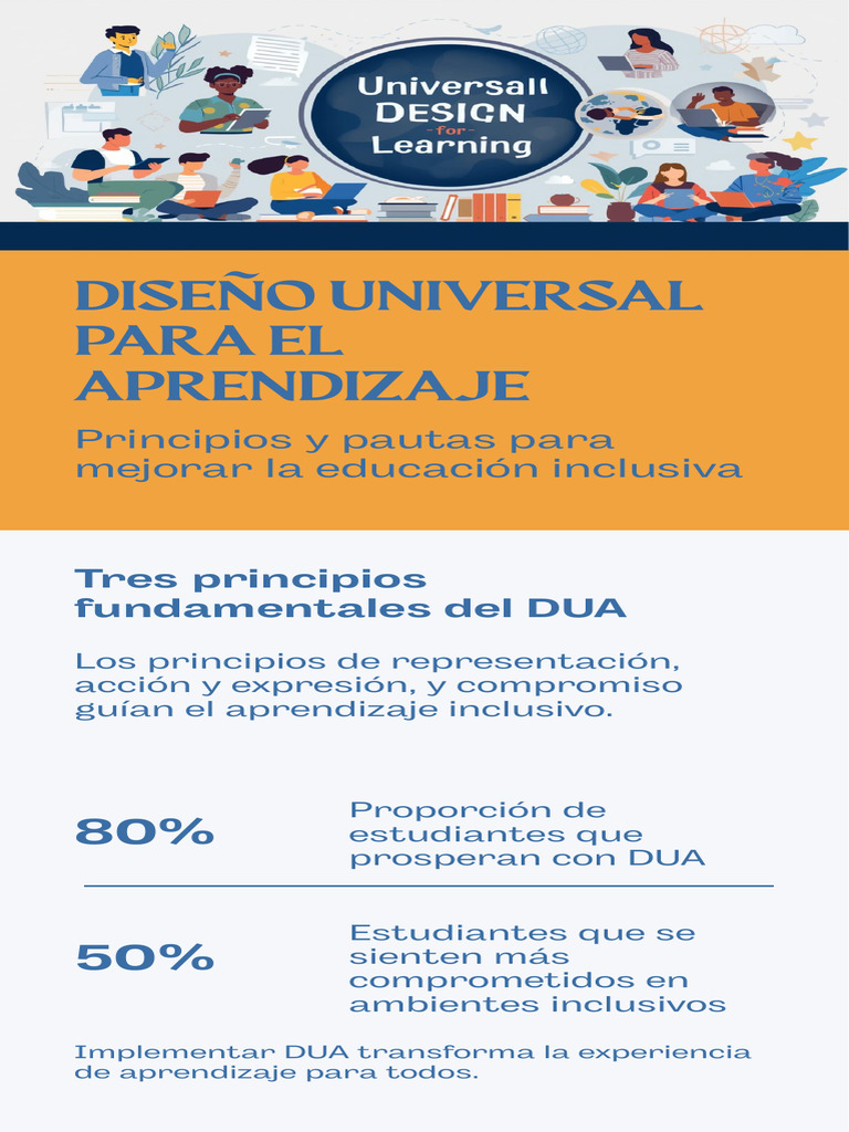 Infografía - Tres Principios Fundamentales Del DUA | PDF