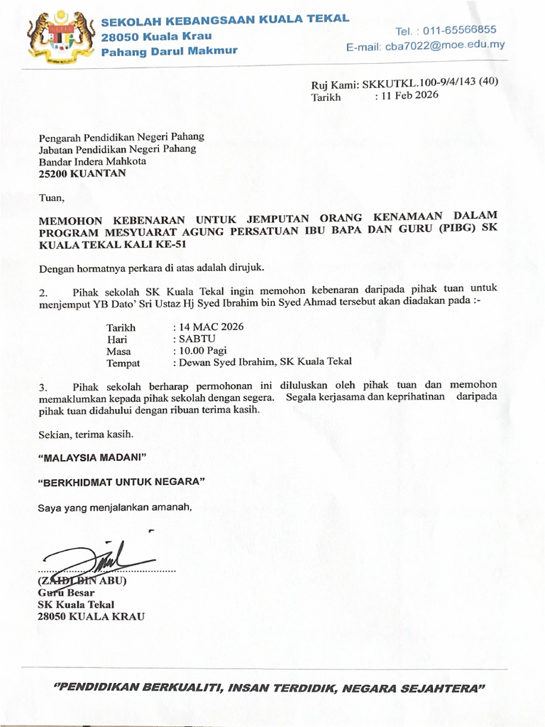 Surat Litup Dan Borang | PDF