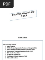 Session 5 Strategic Analysis and Choice