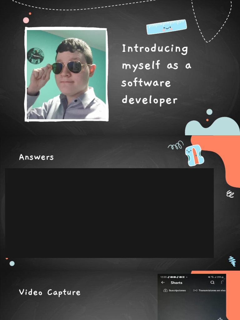 Introducing MySelf as a Software Developer | PDF
