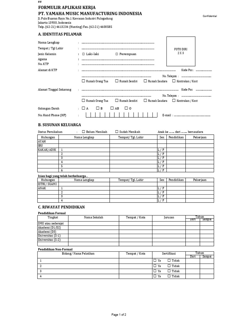 Application Form | PDF