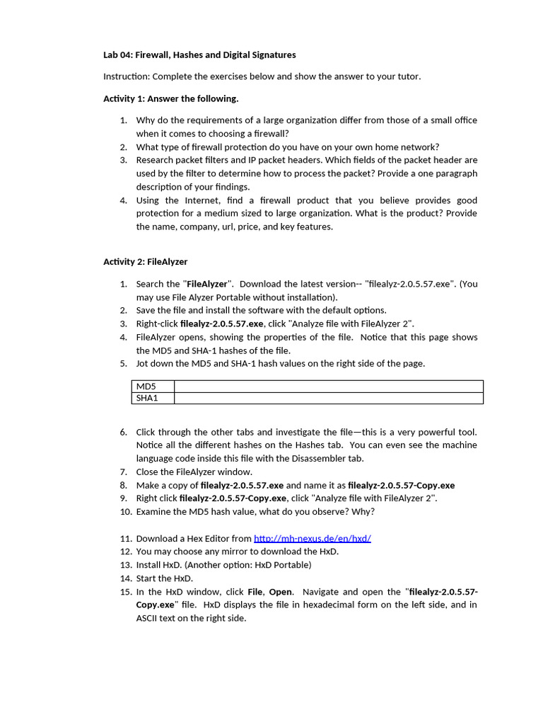 Lab04 | PDF | Firewall (Computing) | Software