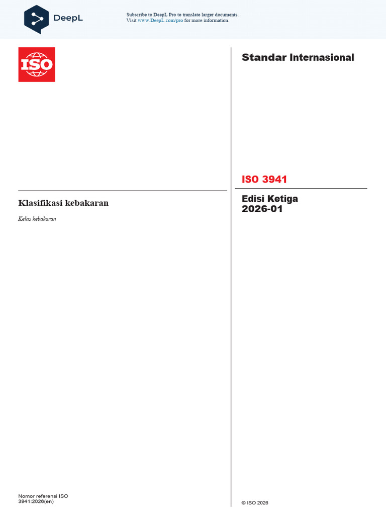 ISO 3941：2026 Classification of Fires Id | PDF