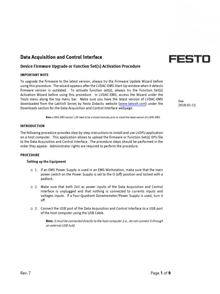 DACI Firmware Update and Function Set Activation Procedure (1) | PDF ...