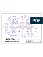 DIY200 1.1 Audio Amplifier Schematic