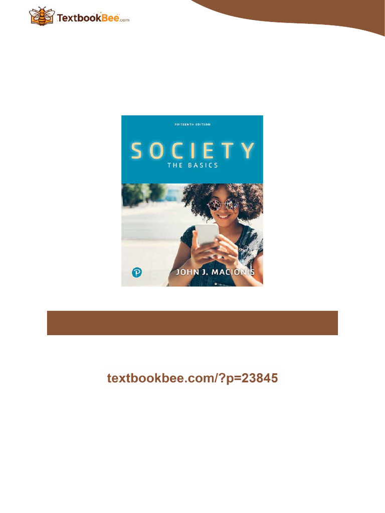 Ebook Society: The Basics 15th Edition by John J. Macionis ISBN 9780134674841, 0134674847 2026 ...